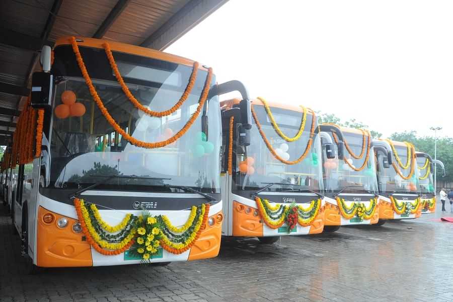 PMI Electro Mobility Sets Up First Electric Bus Depot In Rajkot