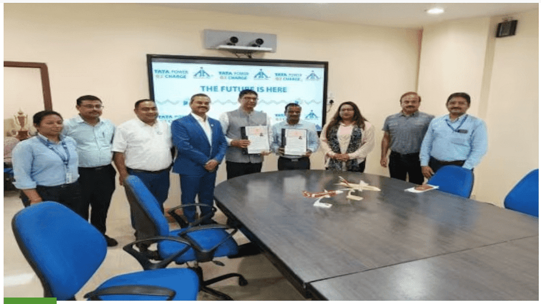 Kolkata airport gets 4 EV charging points