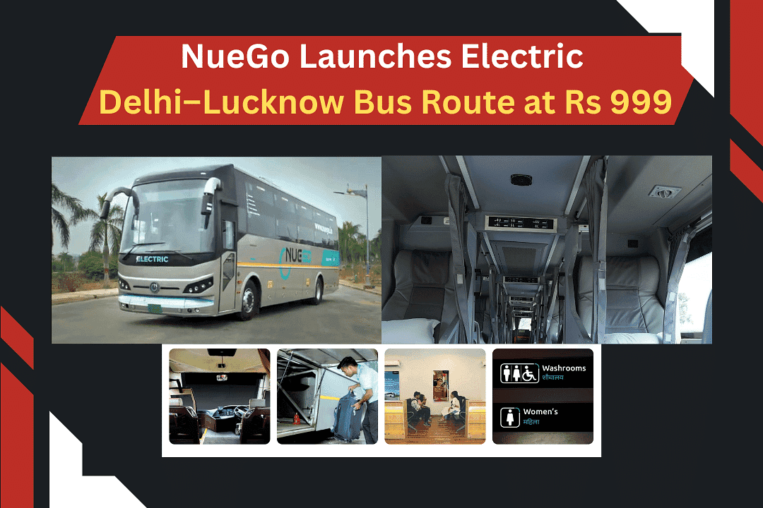 NueGo Launches Electric Delhi–Lucknow Bus Route at Rs 999