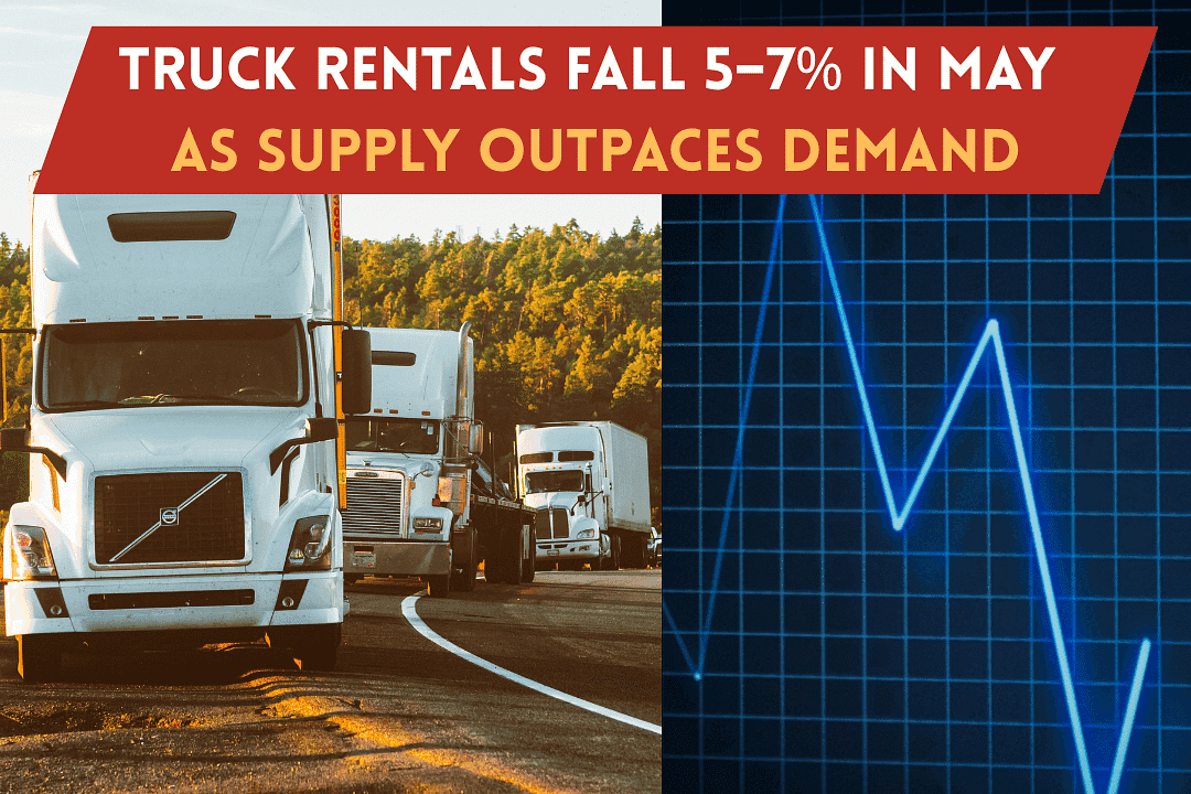 Truck Rentals Fall 5–7% in May as Supply Outpaces Demand