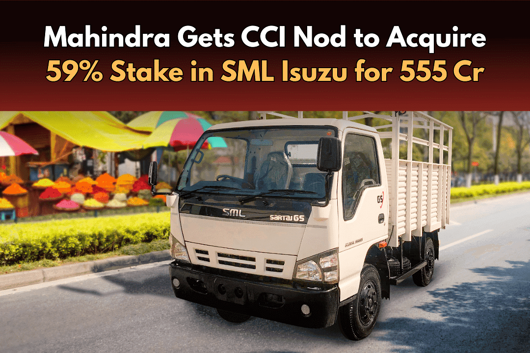 Mahindra Gets CCI Nod to Acquire 59% Stake in SML Isuzu for 555 Cr