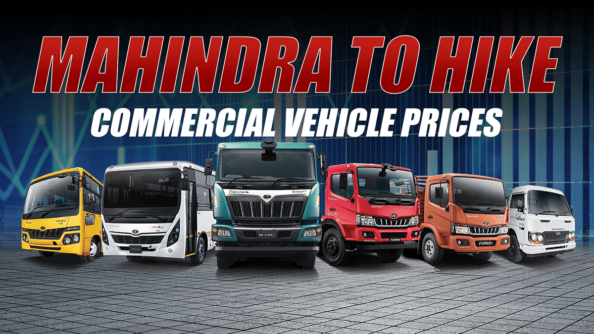 Mahindra to Hike Commercial Vehicle Prices by Up to 3%