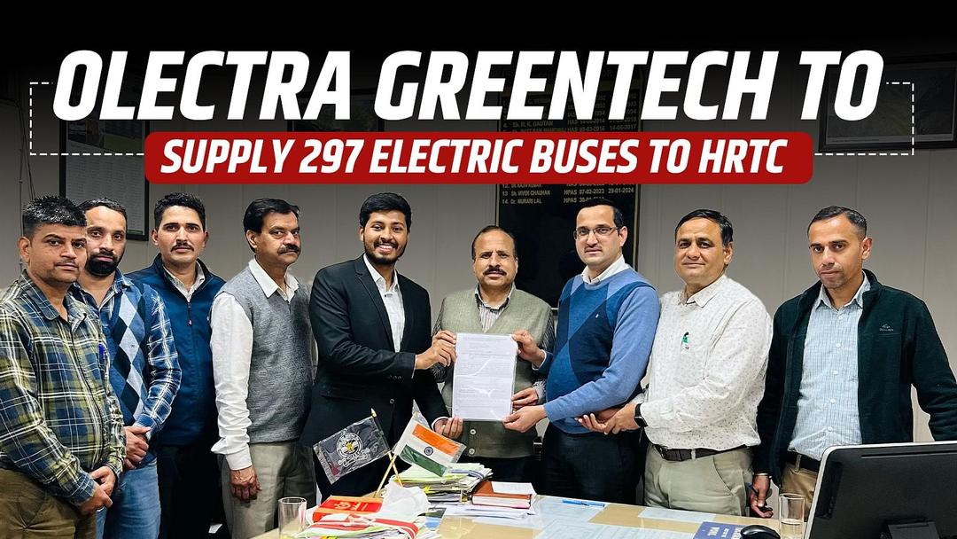 Olectra Greentech to Supply 297 Electric Buses to HRTC