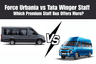 Force Urbania vs Tata Winger Staff – Which Premium Staff Bus Offers More?