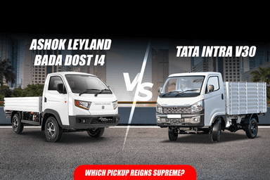 Ashok Leyland Bada Dost i4 vs Tata Intra v30: Which Pickup Reigns Supreme?