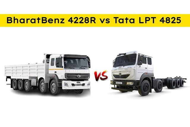Check Out BharatBenz 4228R vs Tata LPT 4825 Spec Comparison