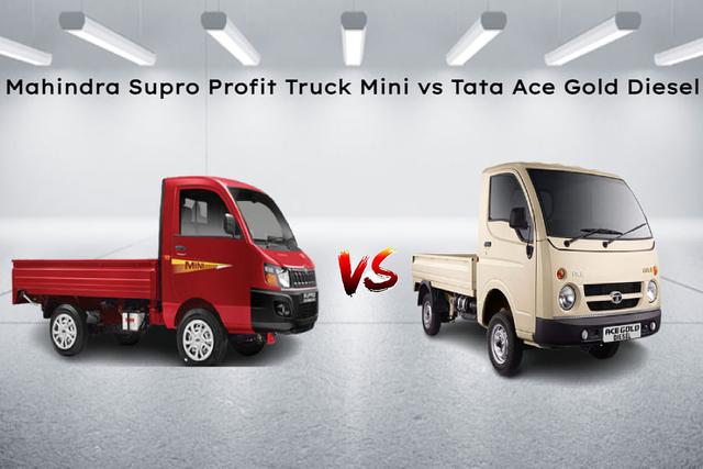 Mahindra Supro Profit Truck Mini vs Tata Ace Gold Diesel Comparo