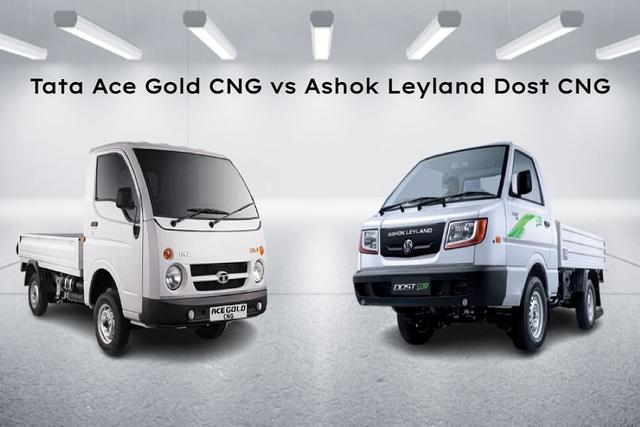 Tata Ace Gold CNG vs Ashok Leyland Dost CNG Spec Comparison
