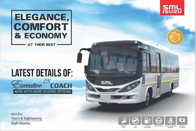 SML Isuzu (Swaraj Mazda) Executive LX Coach With Inline 4-Cylinder Turbocharged DI Engine, 5-Speed Gearbox And Efficient Air Brakes- All You Need To Know