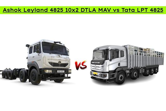 Ashok Leyland 4825 10x2 DTLA MAV vs Tata LPT 4825 Comparo