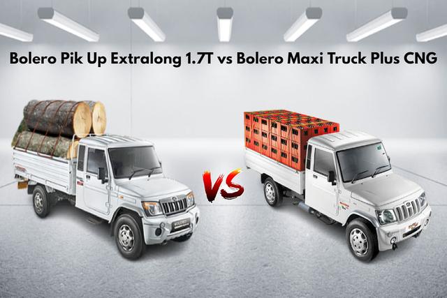 Bolero Pik Up Extralong 1.7T vs Bolero Maxi Truck Plus CNG