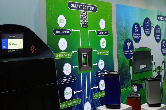 Sun Mobility Showcases Battery Swapping Tech At Auto Expo 2023